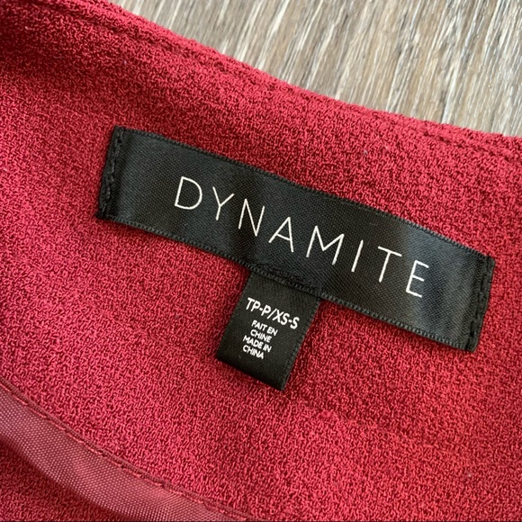 Dynamite open crepe blaser, red, size XS-S - Picture 3 of 4